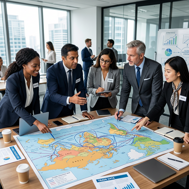 International trade team discussion — Ridhi Sidhi Exports